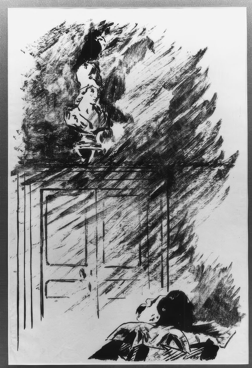 Sitt på Pallas byst... av Édouard Manet