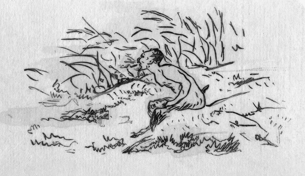 St. Mallarmé, eftermiddag / E.Manet av Édouard Manet