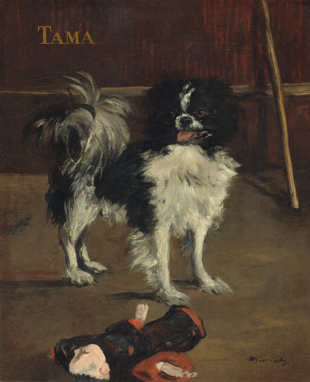 Tama, den japanska hunden av Édouard Manet