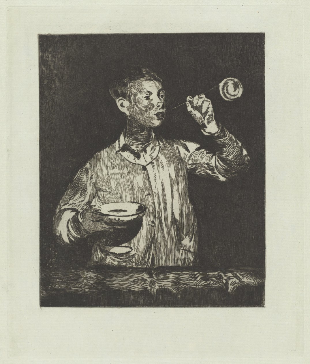 Pojken med såpbubblor av Édouard Manet