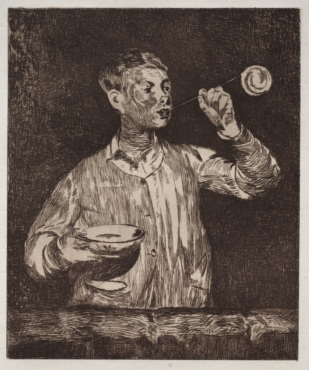 Pojken med såpbubblor av Édouard Manet