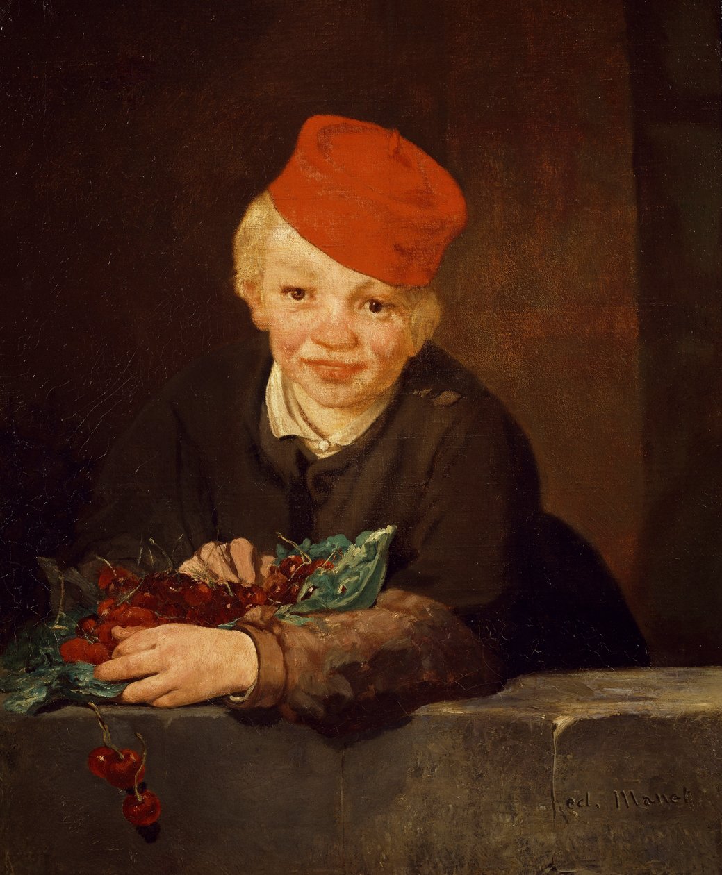 Pojken med körsbären av Édouard Manet