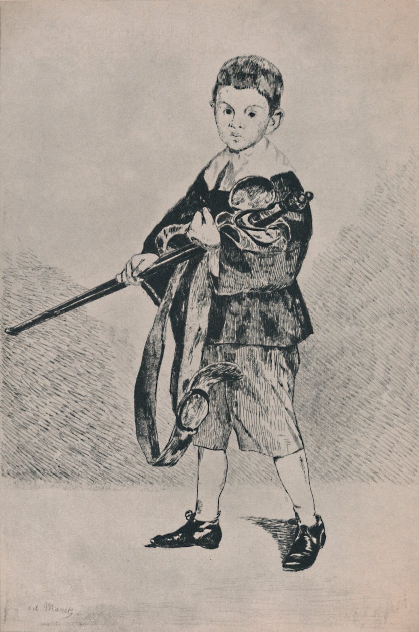 Pojken med svärdet, 1862, 1946 av Édouard Manet