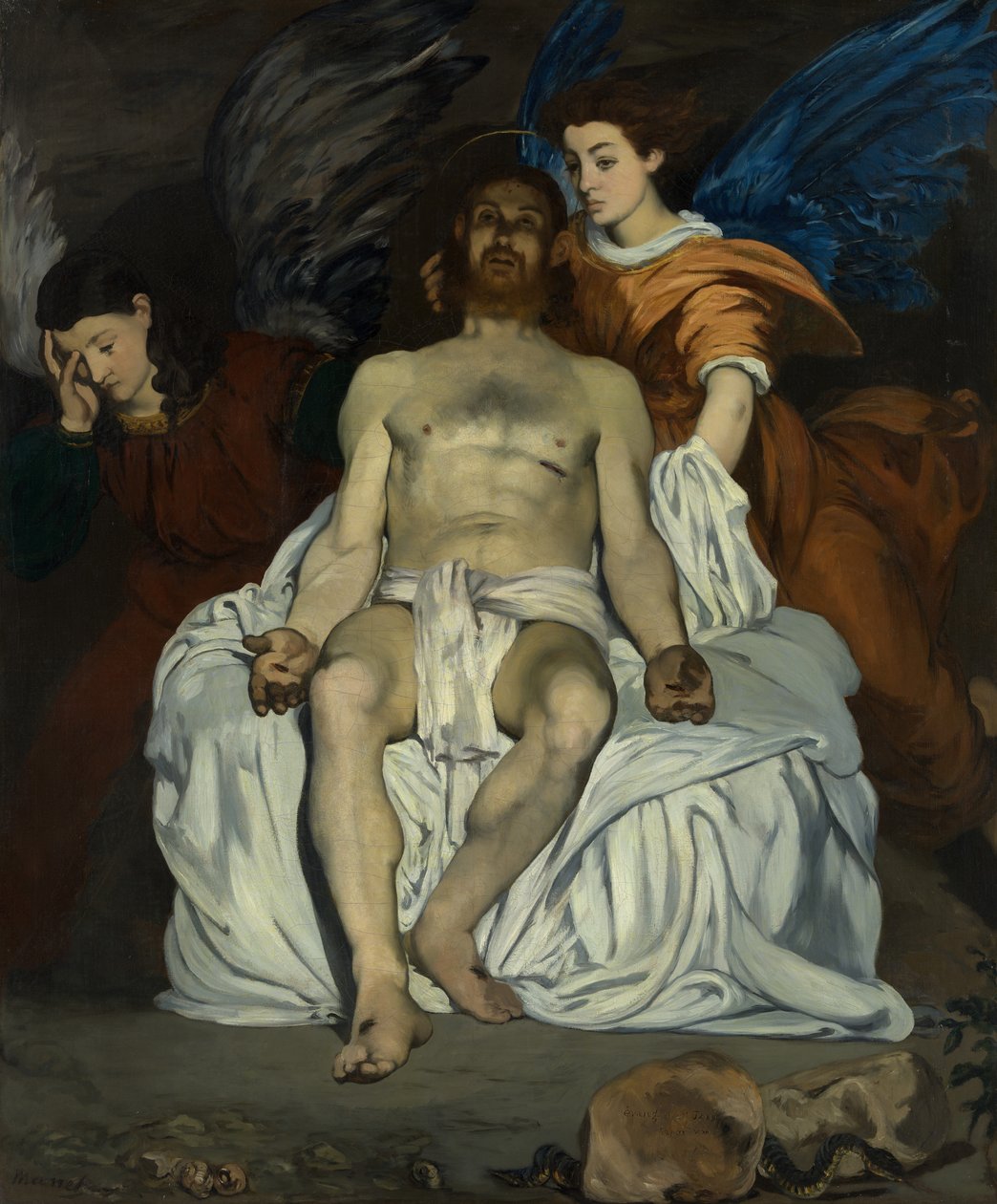 Den döde Kristus med änglar, 1864. av Édouard Manet