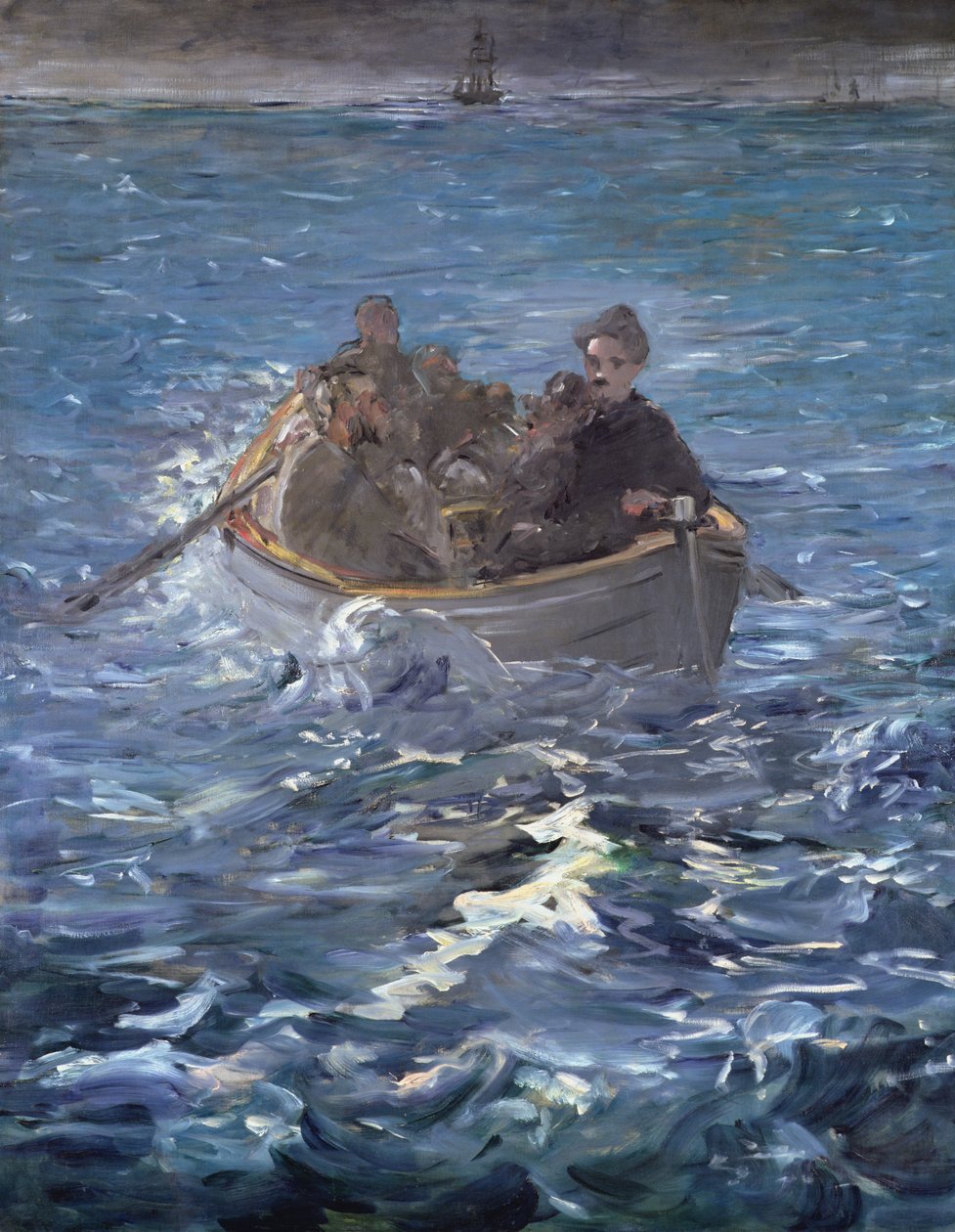 Henri de Rocheforts flykt (1831-1915) 1874 av Édouard Manet