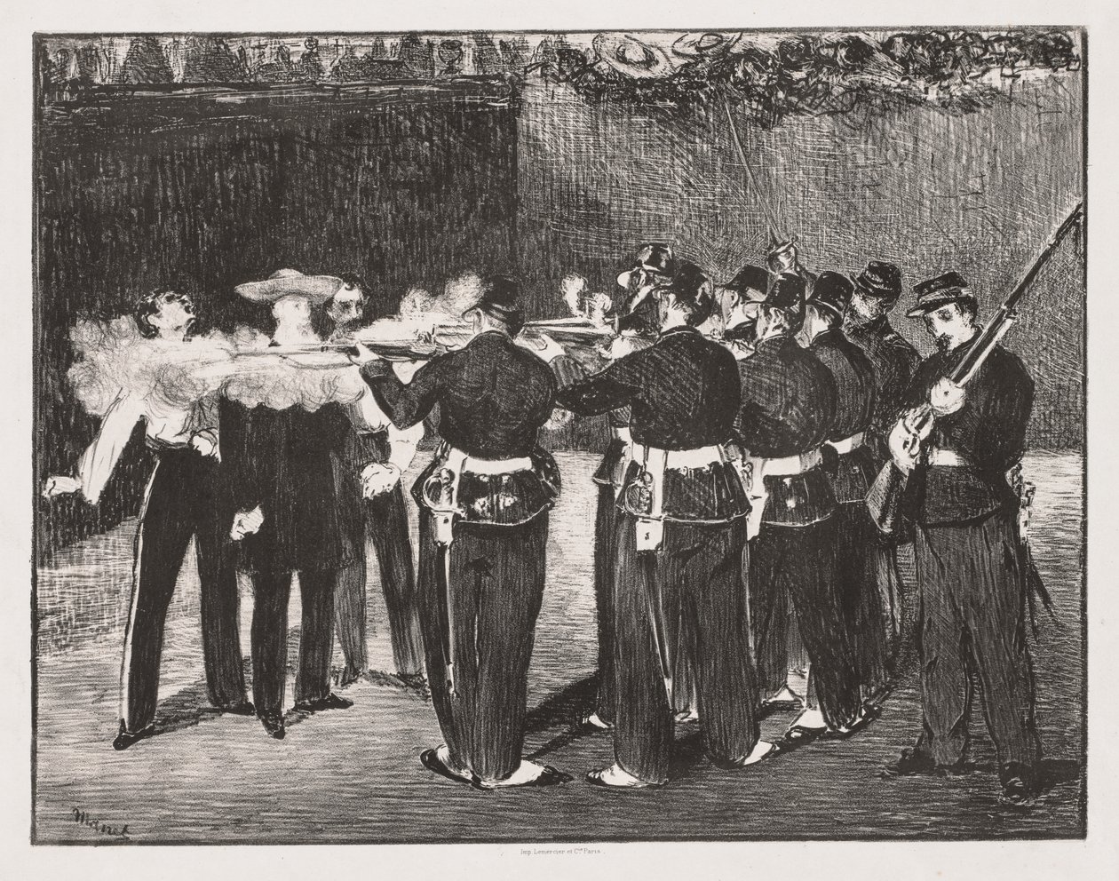 Avrättningen av kejsar Maximilian av Édouard Manet
