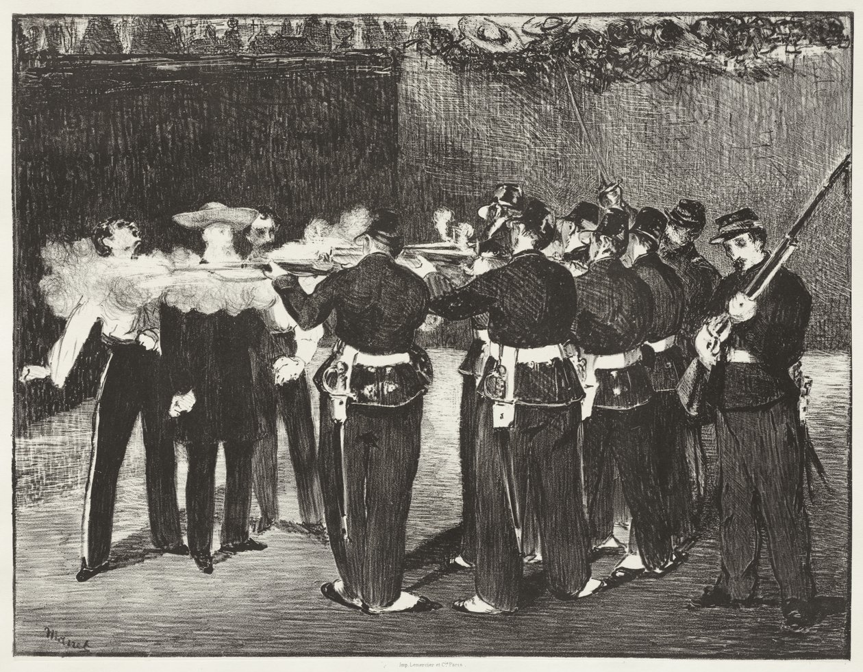 Avrättningen av kejsar Maximilian av Edouard Manet