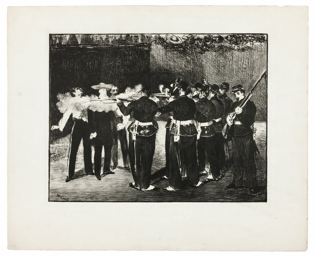 Avrättningen av Maximilian av Édouard Manet