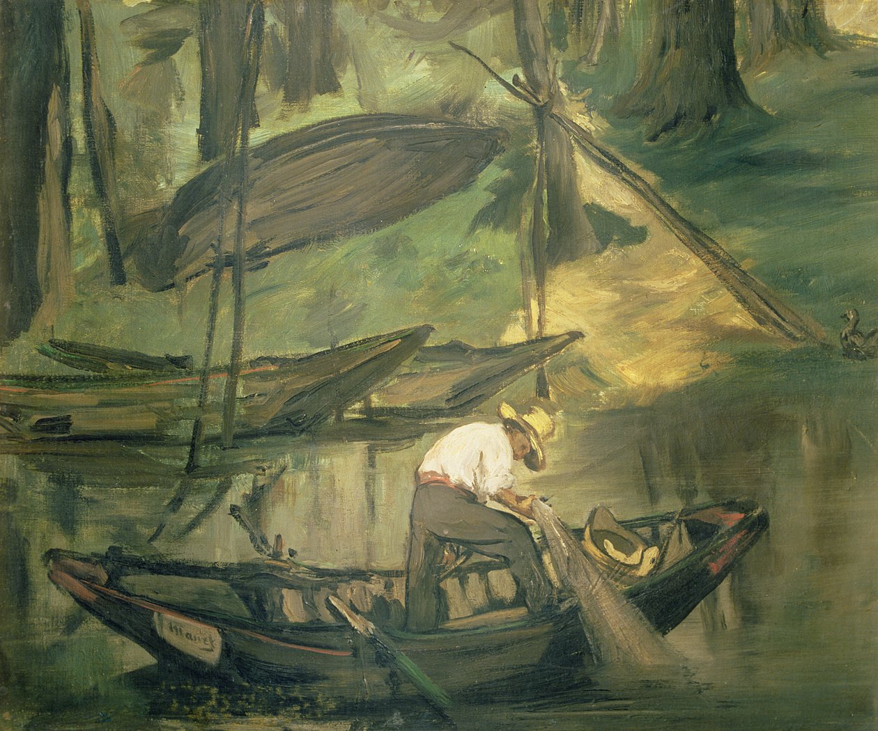 Fiskaren, ca 1861 (olja på duk) av Édouard Manet