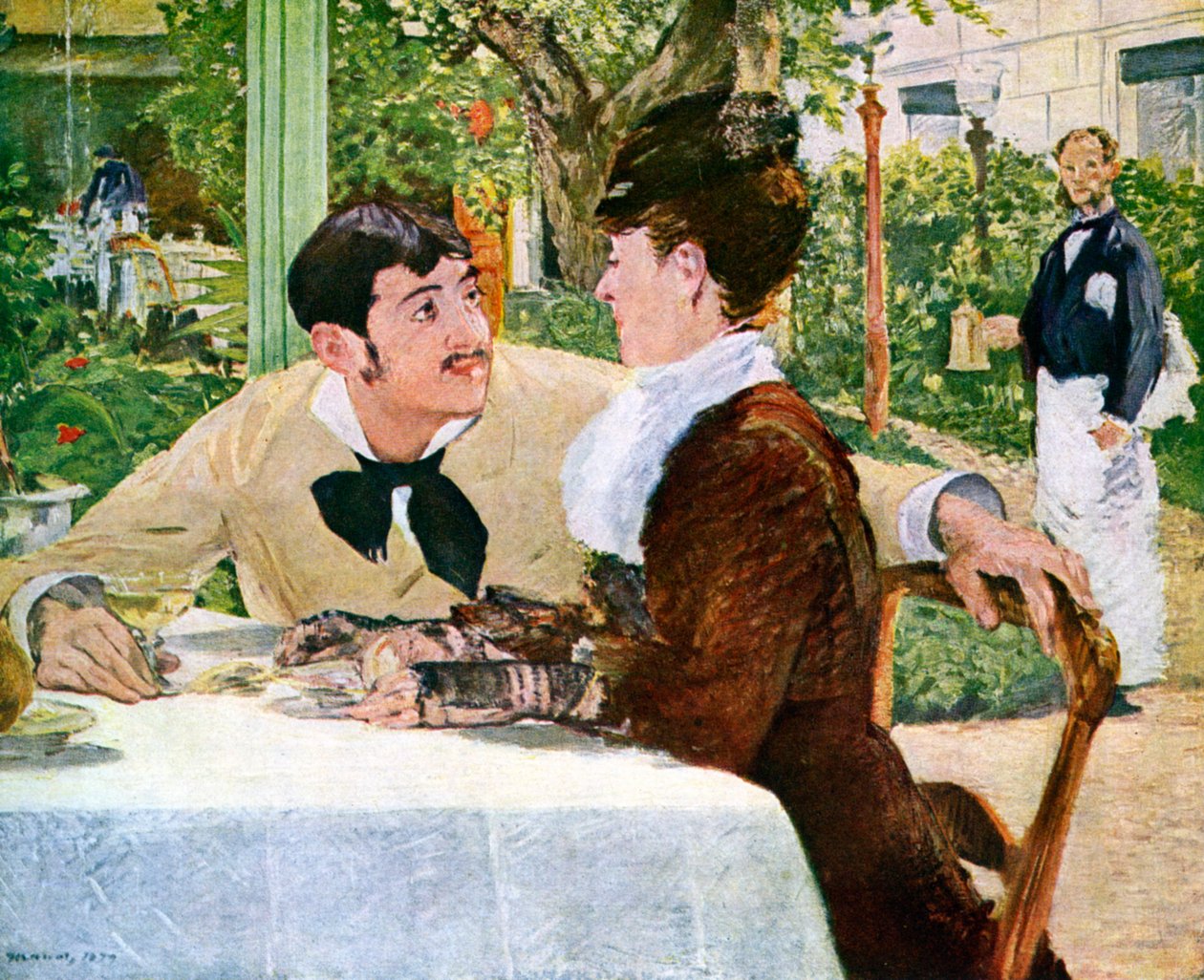 Pere Lathuilles trädgård, 1879 1938. av Édouard Manet