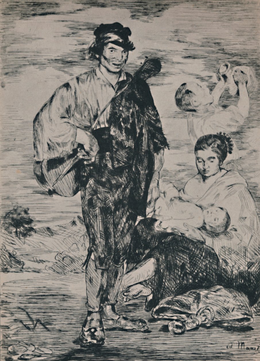Zigenarna, 1862, 1946 av Édouard Manet