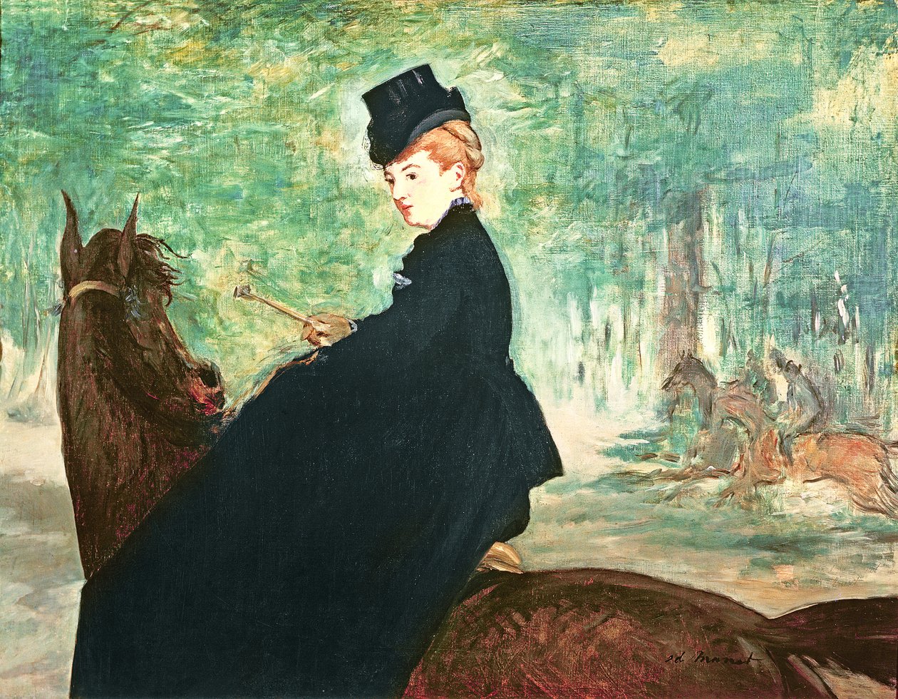 Ryttarinnan, 1875 av Édouard Manet