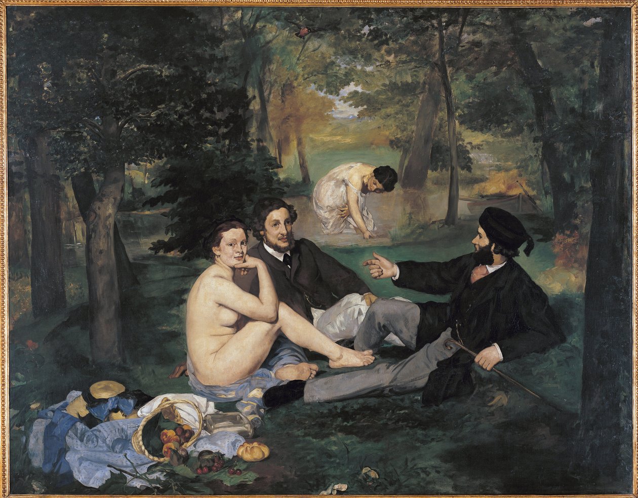 Lunchen på gräsmattan av Édouard Manet