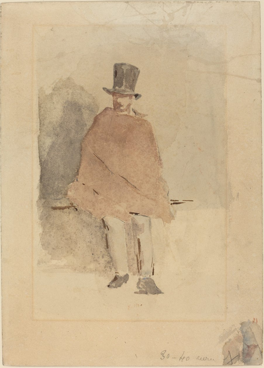 Mannen i den höga hatten av Édouard Manet