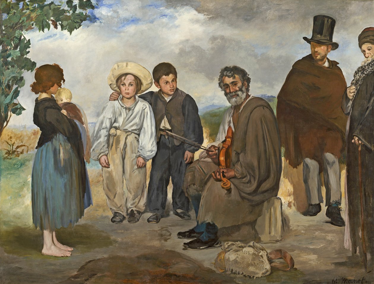 Den gamle musikern av Édouard Manet