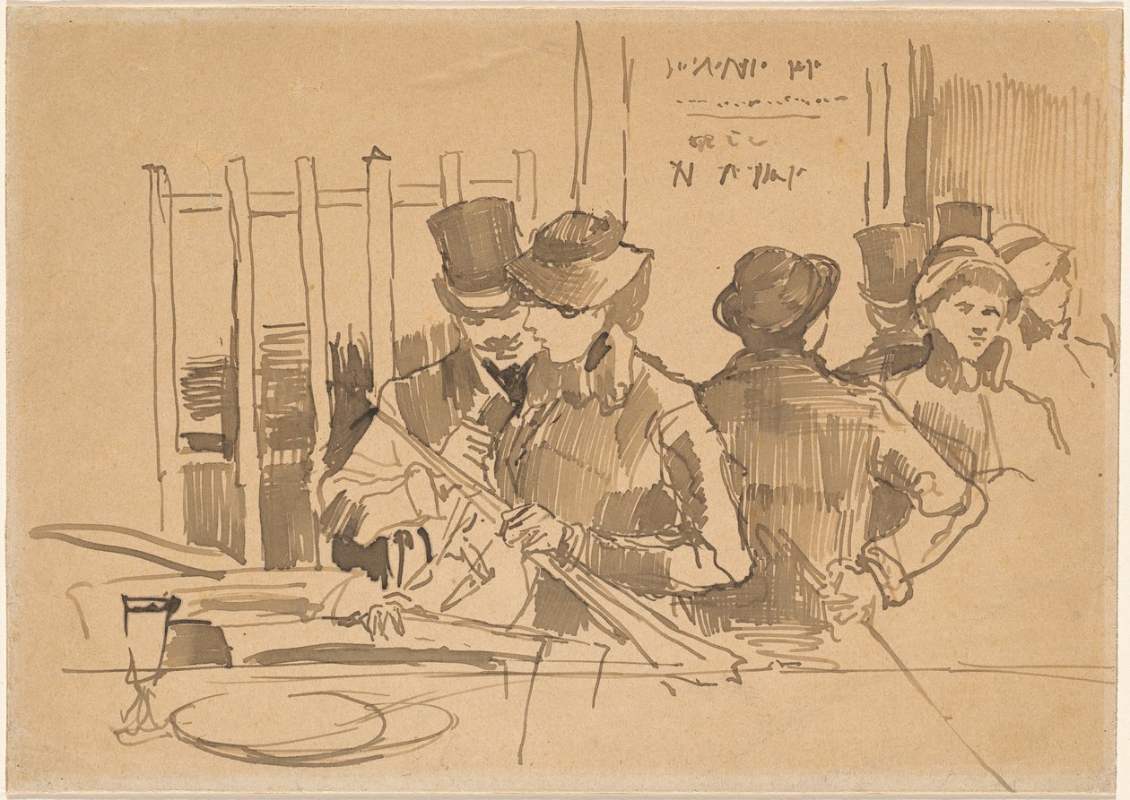 Järnvägsrestaurangen av Édouard Manet