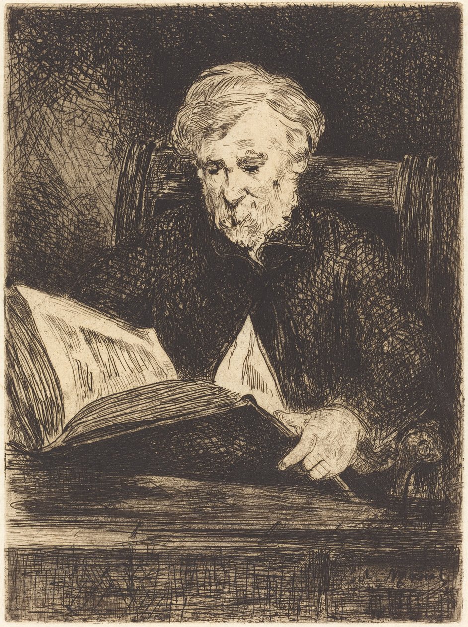 Läsaren (Le liseur) av Édouard Manet
