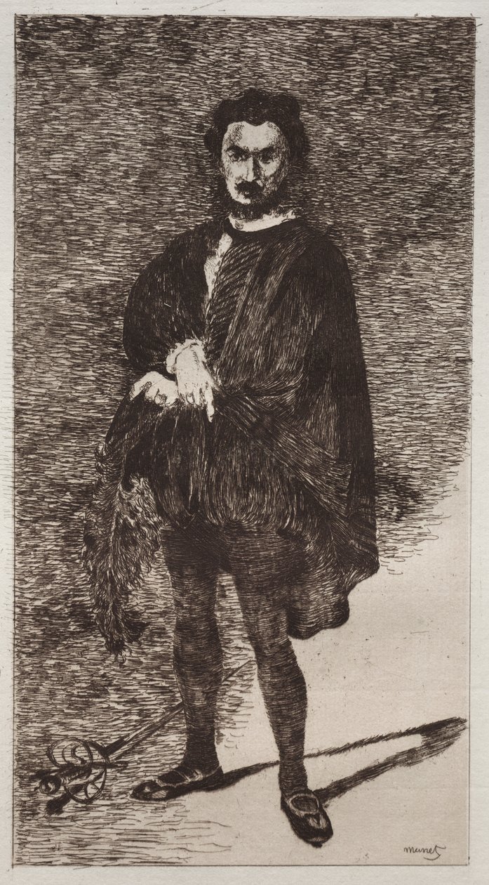 Den tragiska skådespelaren av Édouard Manet