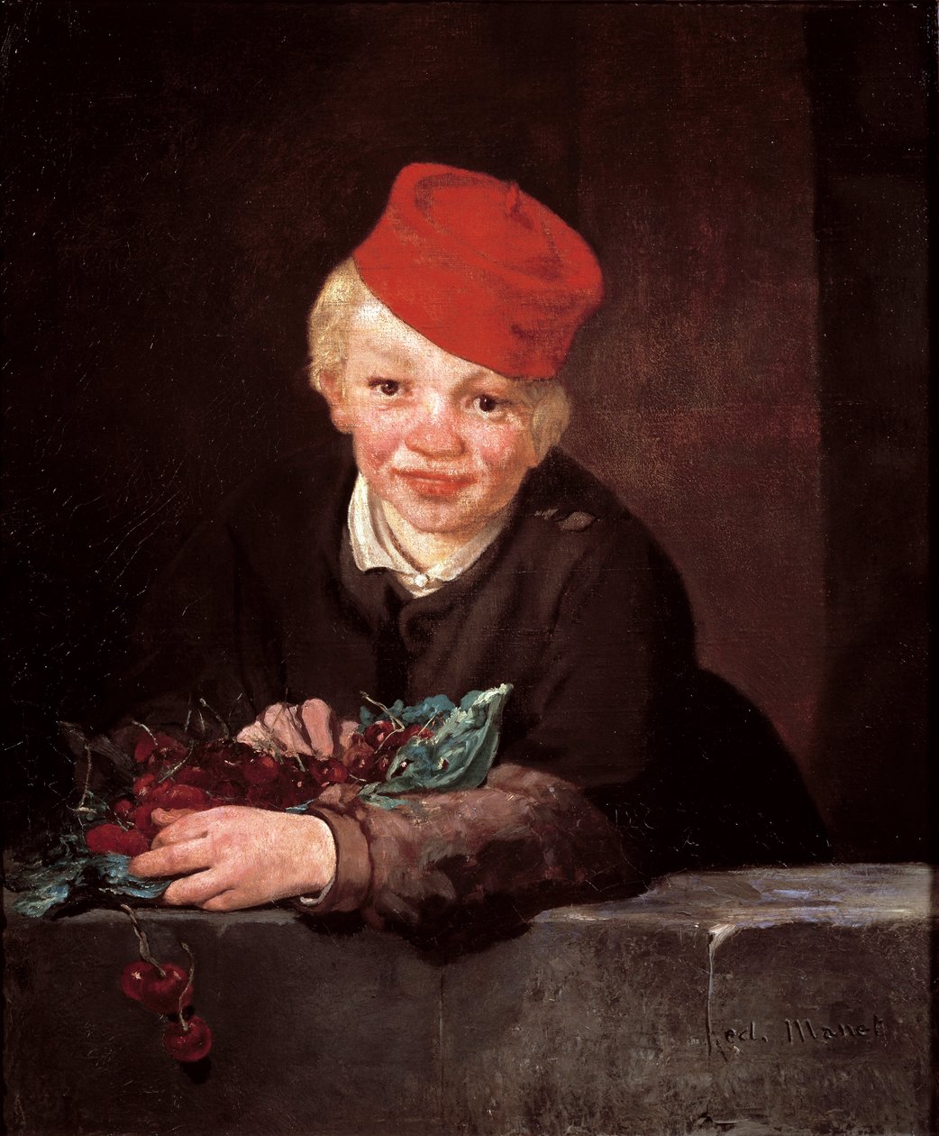 Körsbärstjuven Målning av Edouard Manet (1832-1883) 1859 ca. Sol. 65,5x54,5 cm Oeiras (Lissabon), Gulbenkian Foundation av Édouard Manet