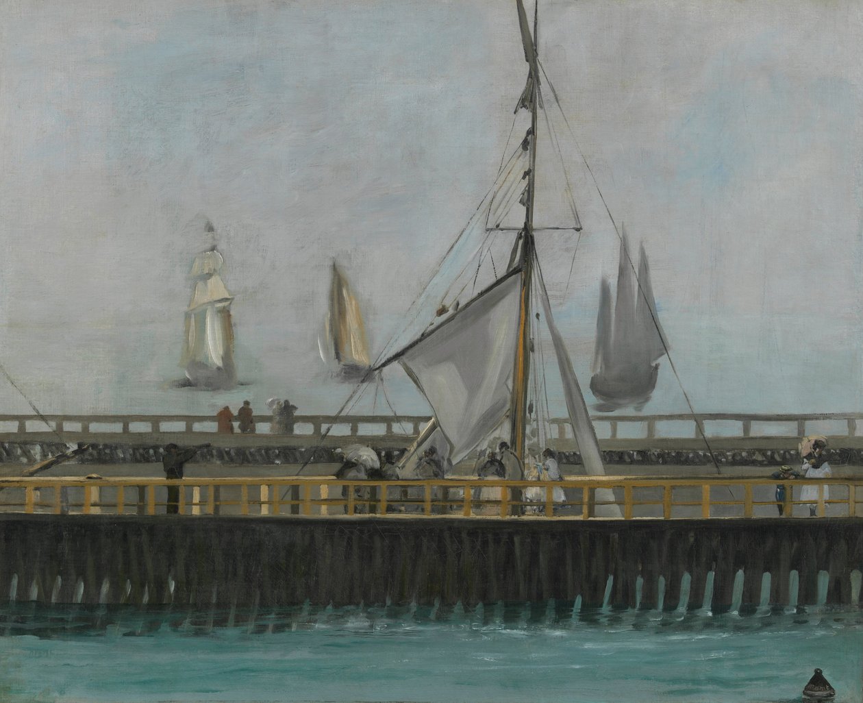 Kajen i Boulogne-sur-Mer, 1868 av Édouard Manet