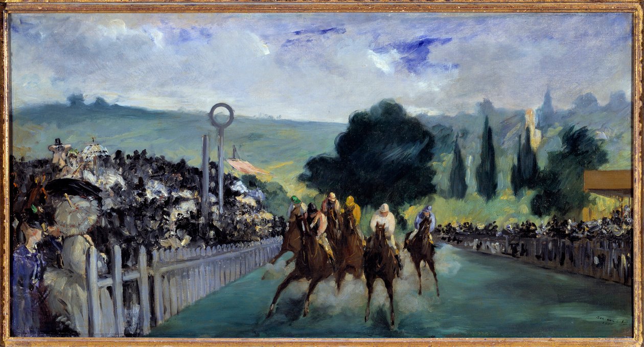 Tävlingarna på Longchamp av Édouard Manet