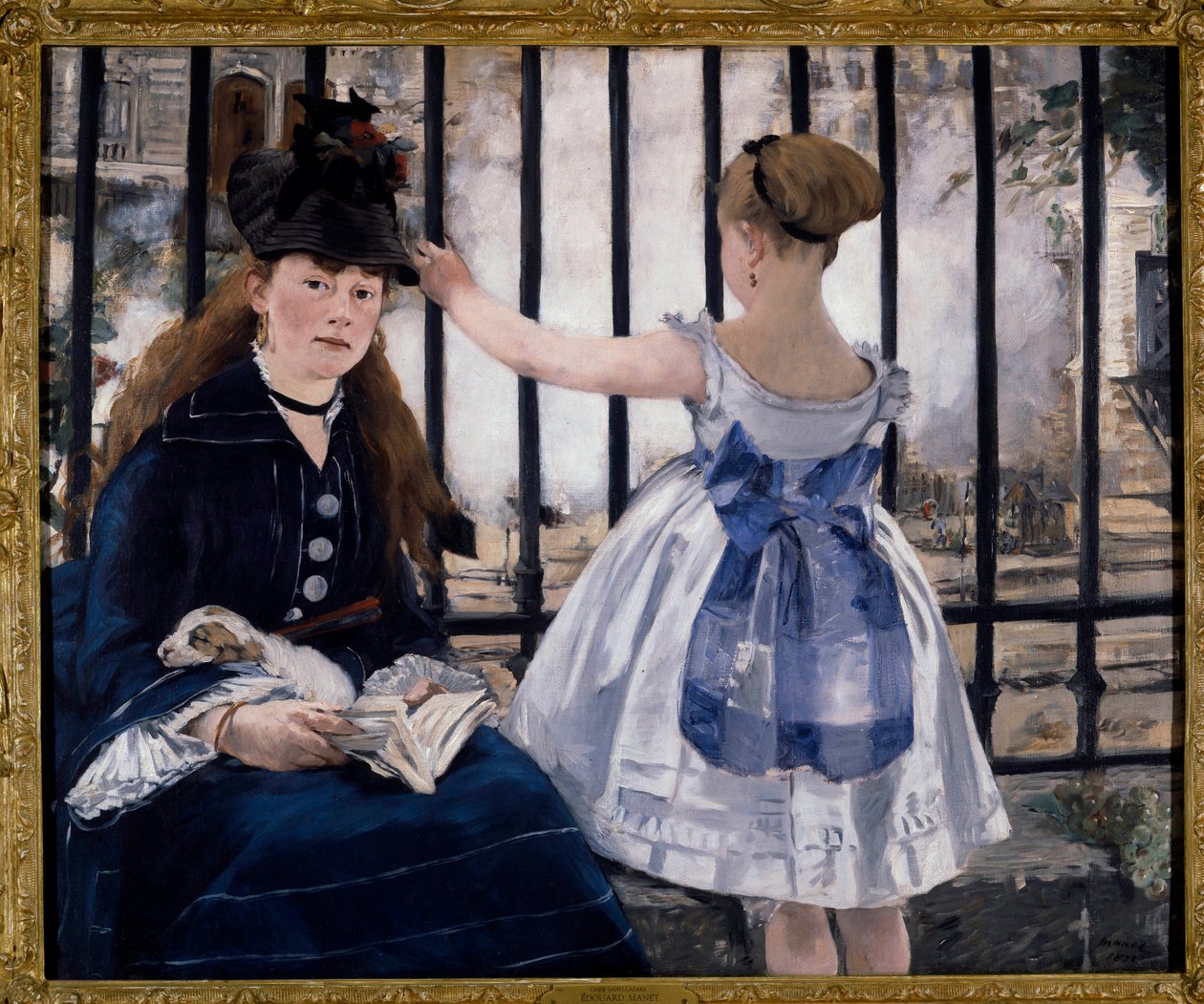 Järnvägen (eller Gare Saint Lazare) av Édouard Manet