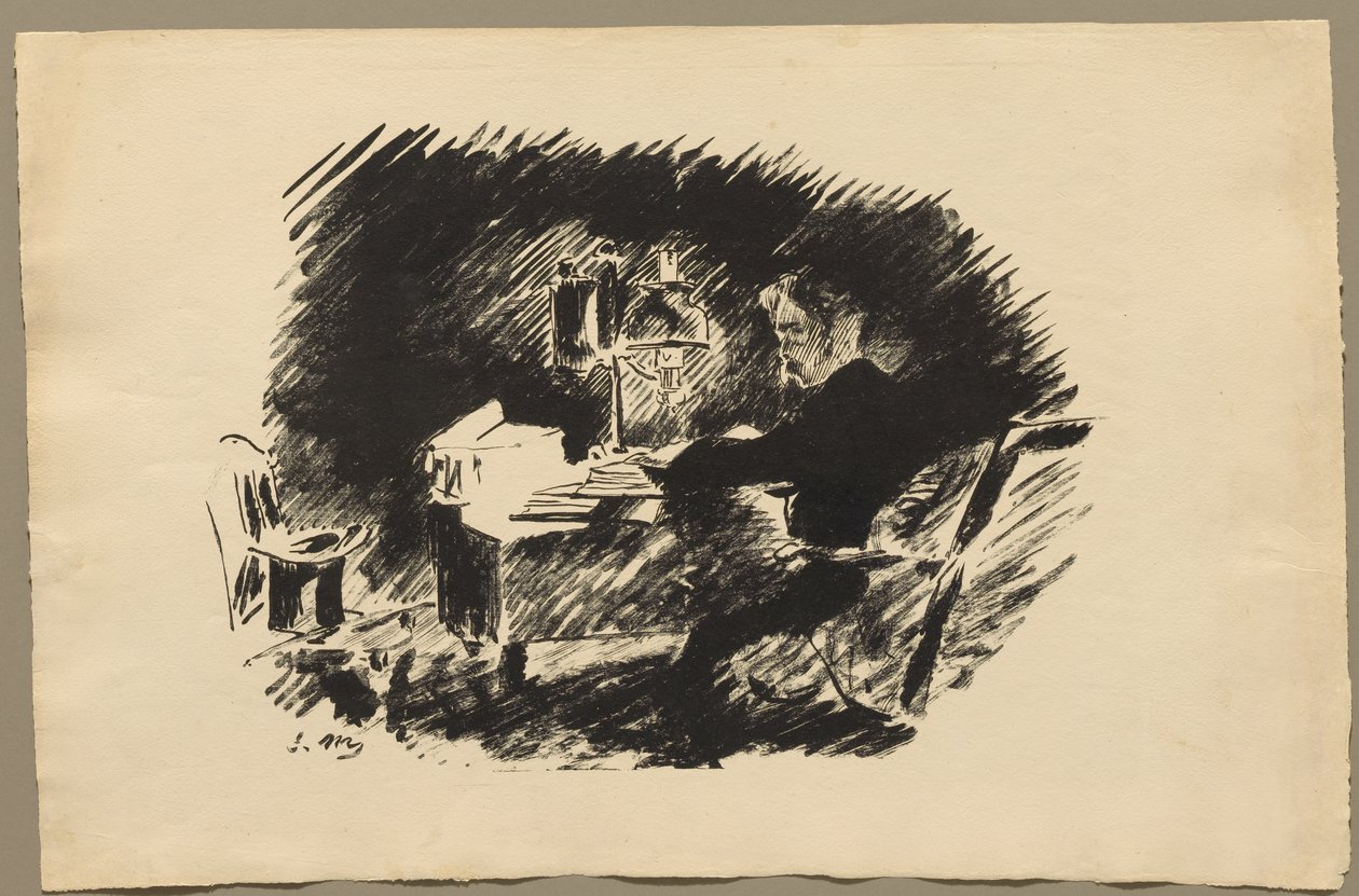 Under lampan av Édouard Manet