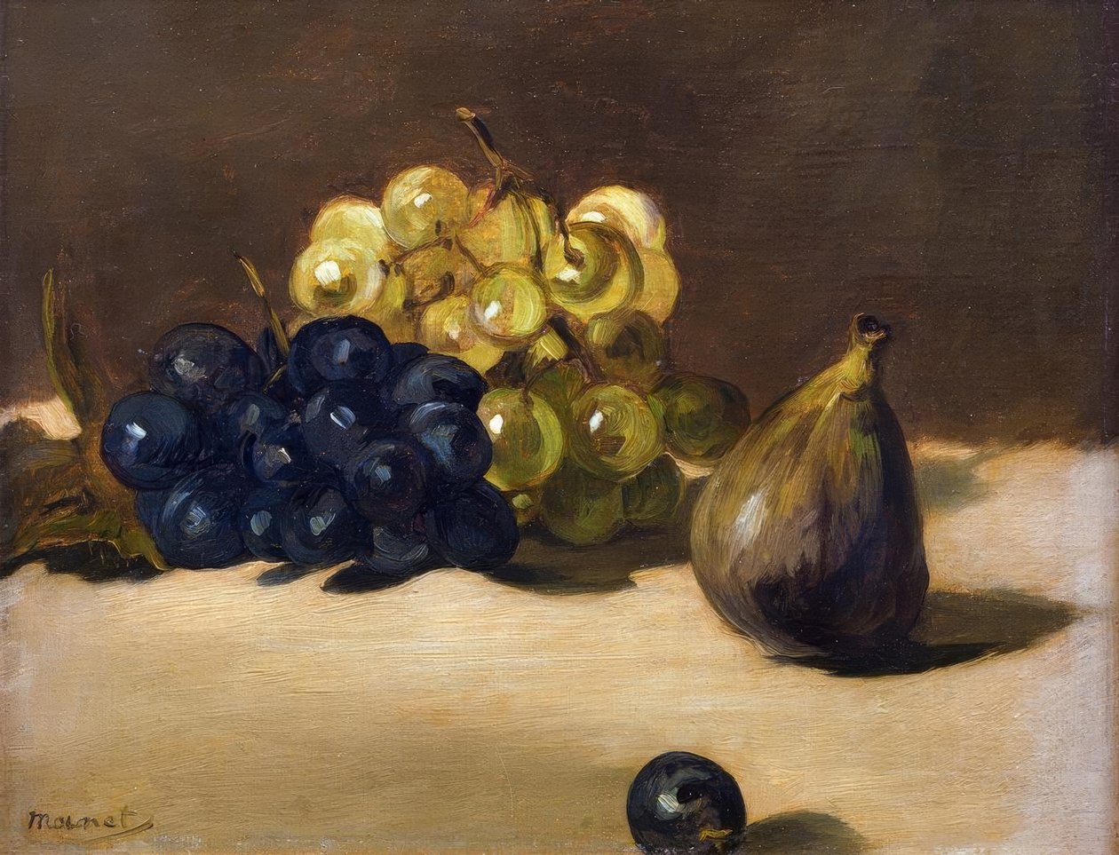 Vindruvor och fig av Édouard Manet