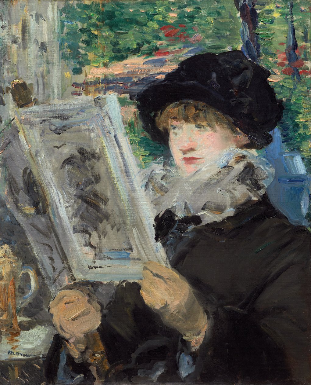 Kvinna som läser, 188081. av Édouard Manet