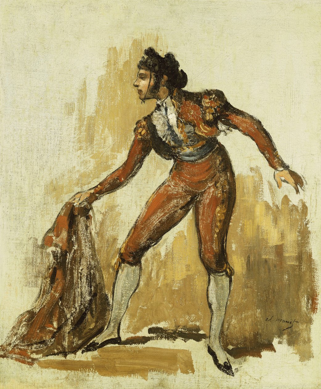 Ung man i tjurfäktningsdräkt, 1862 av Édouard Manet