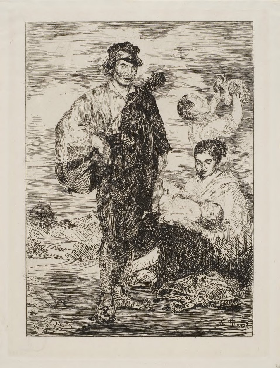 Zigenarkvinnor av Édouard Manet