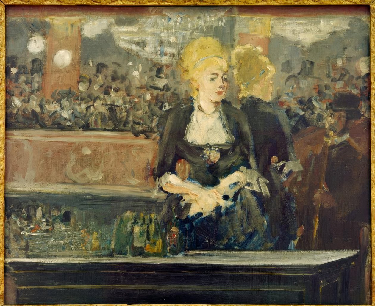Studera för baren på Folies-Bergère av Édouard Manet