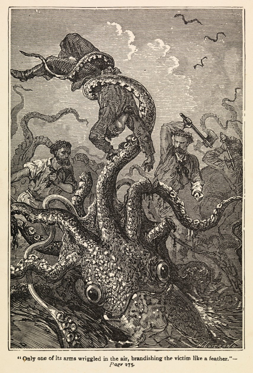 Tjugotusen Leagues Under the Sea av Edouard & Neuville Alphonse Marie Adolphe de (1835 85) Riou