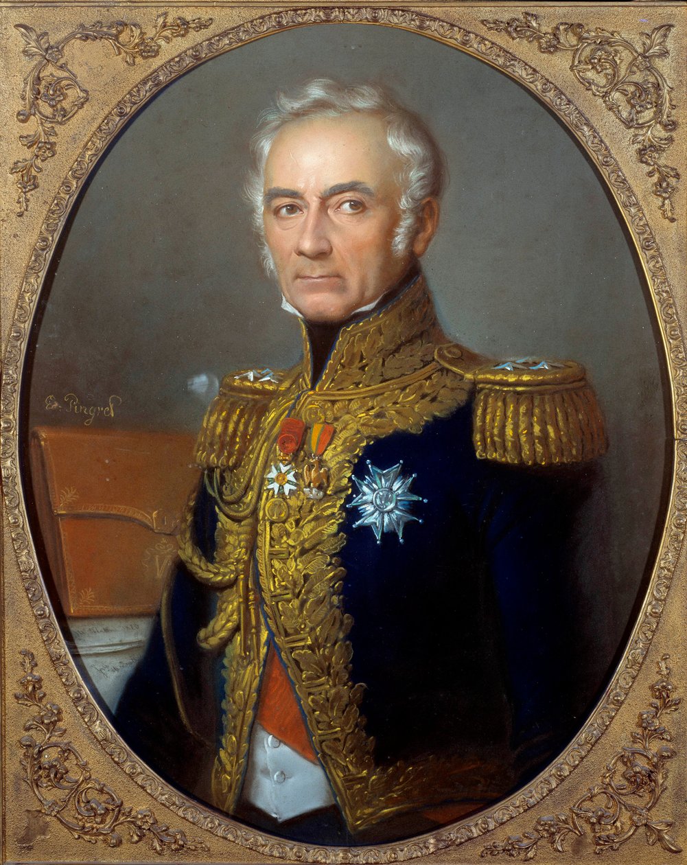 Porträtt av Charles Tristan, greve av Montholon (1783-1853) Målning av Edouard Pingret (1788-1875) cirka 1840, 82 x 67 cm. Paris, Musee de l