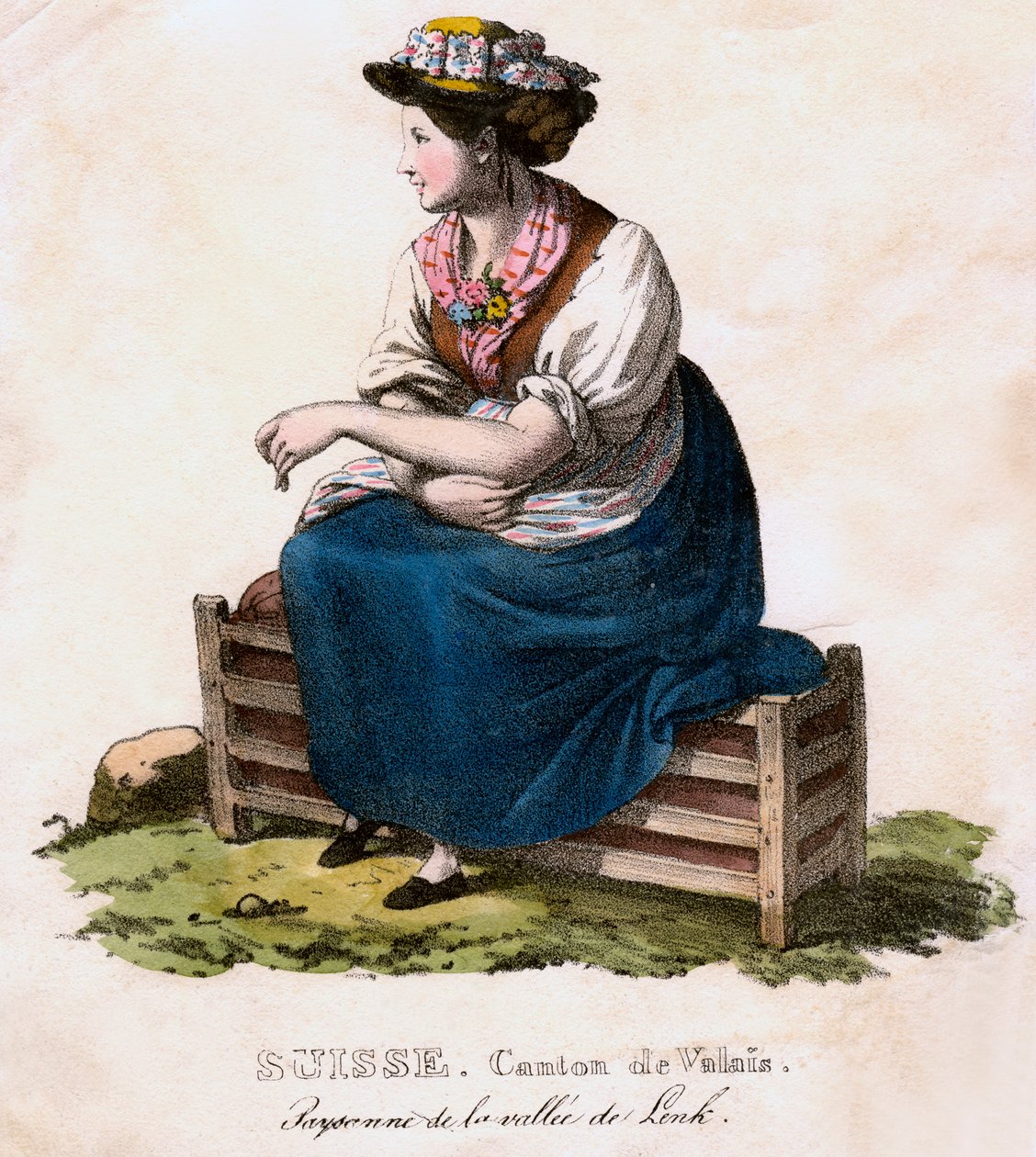 Schweizisk kvinna, c1825. av Edouard Pingret