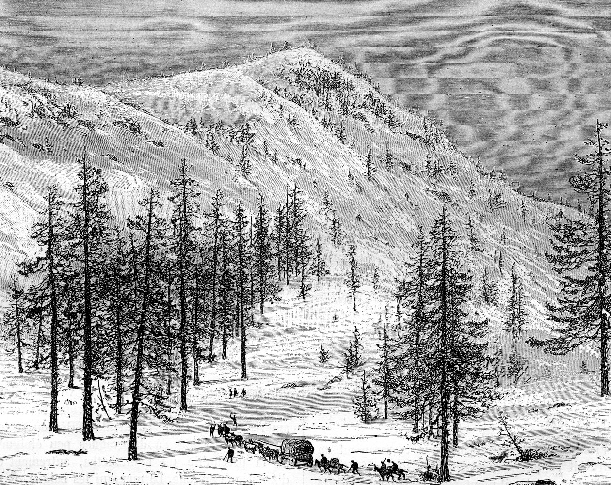 Sierra Nevada-bergen, USA, 1800-talet. av Edouard Riou