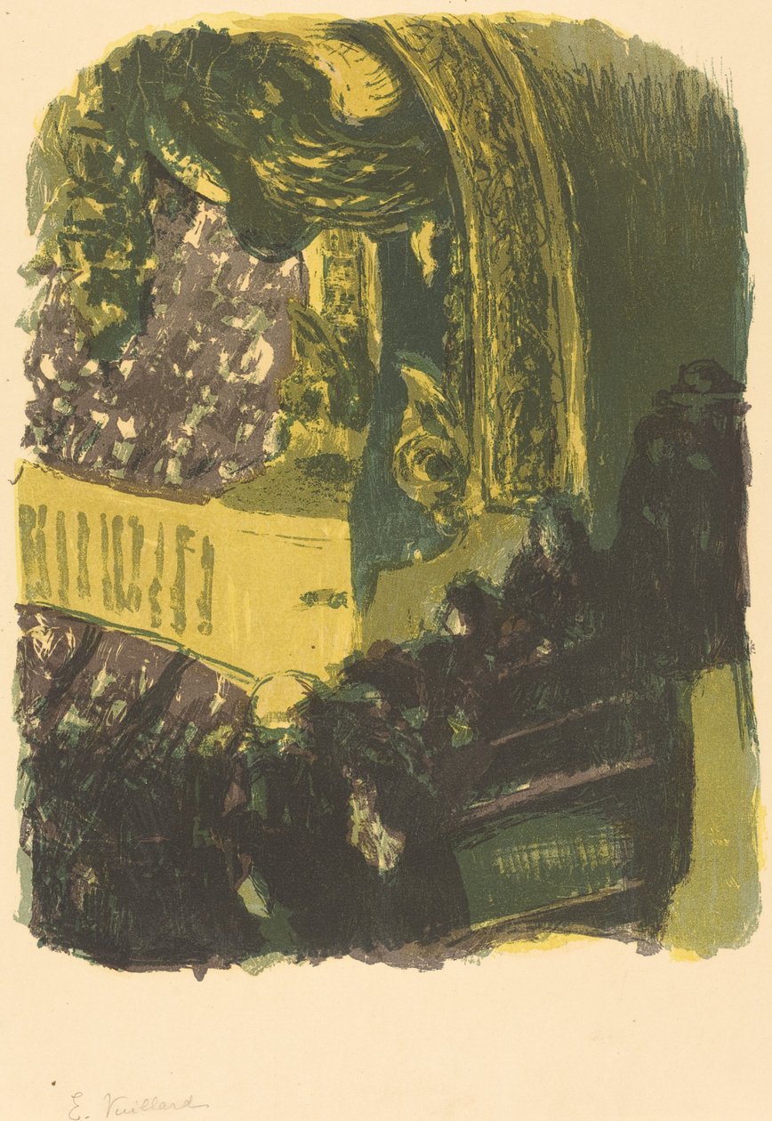 Ett galleri i Gymnasium ett gymnastiksgalleri, publicerat 1900. av Edouard Vuillard