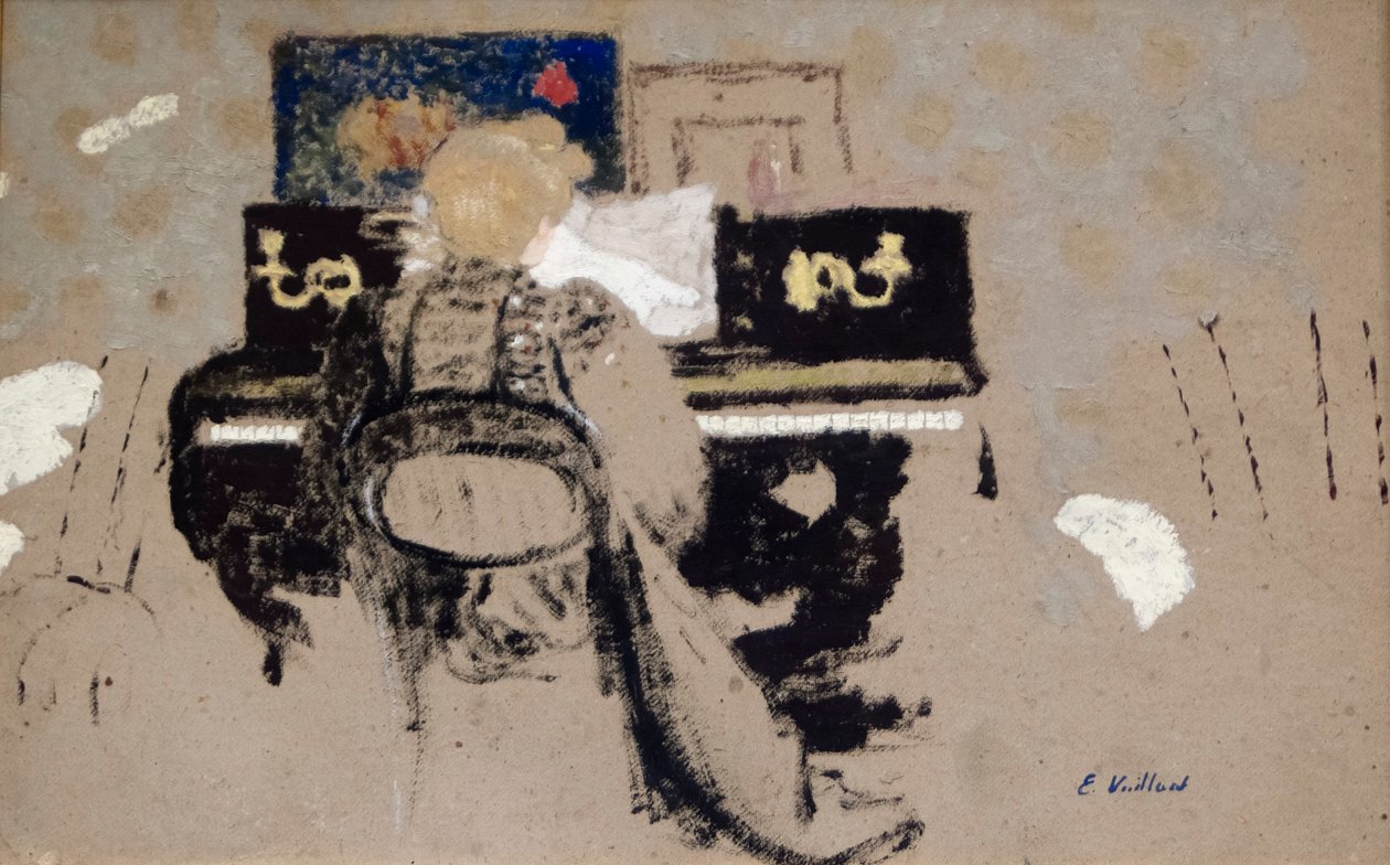 Vid pianot av Edouard Vuillard