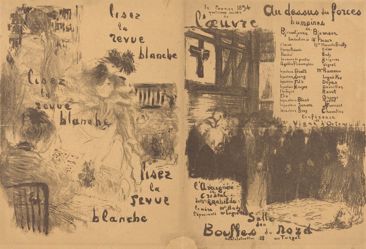 Ovanför mänskliga krafter, The Crystal Spider, 1894. av Edouard Vuillard