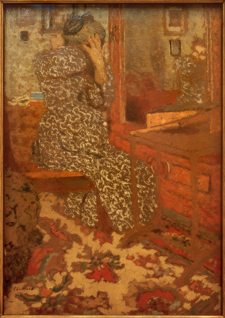 När du gör ditt hår av Edouard Vuillard