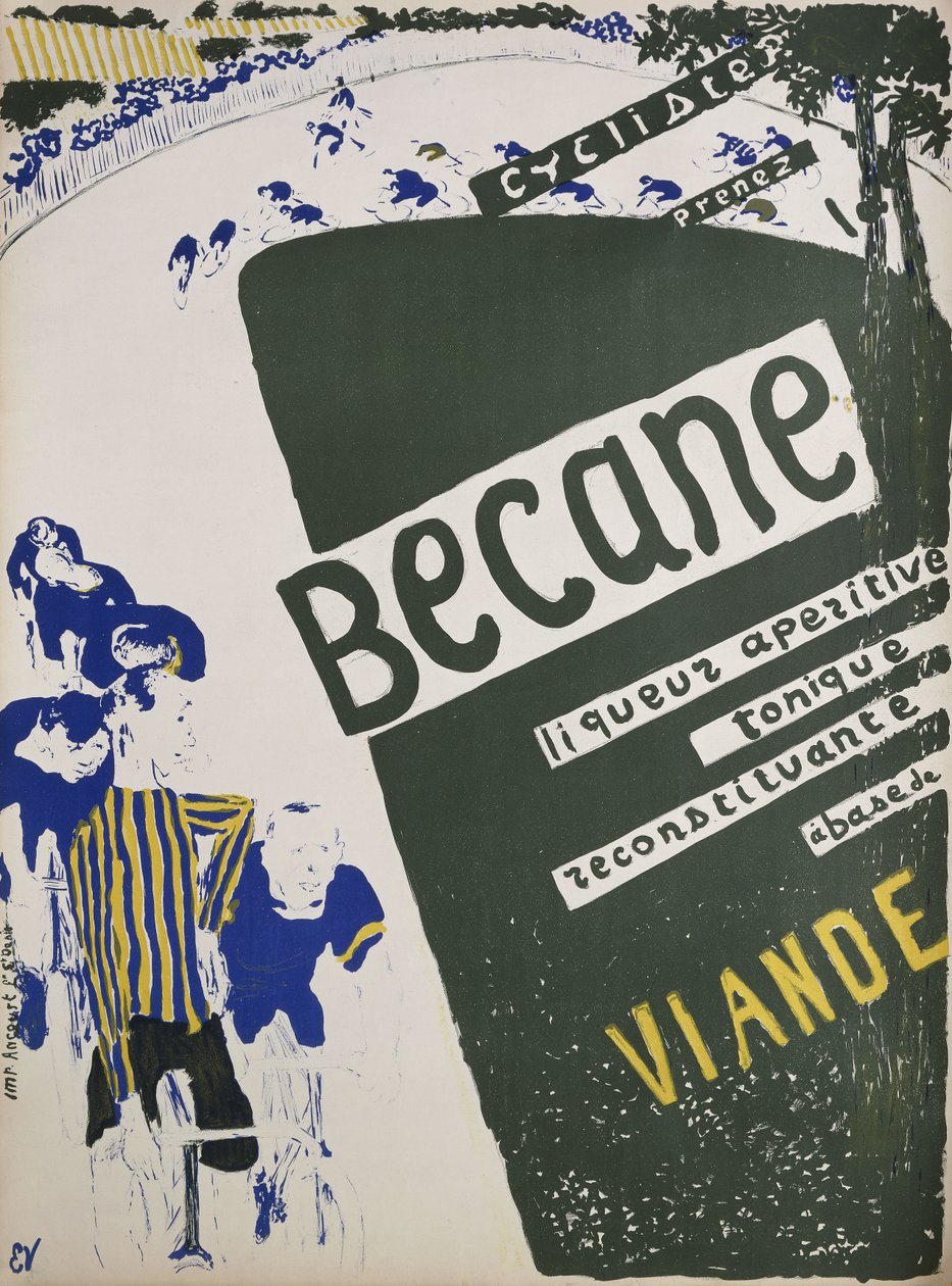 Cykel; Becane, ca 1894 av Edouard Vuillard
