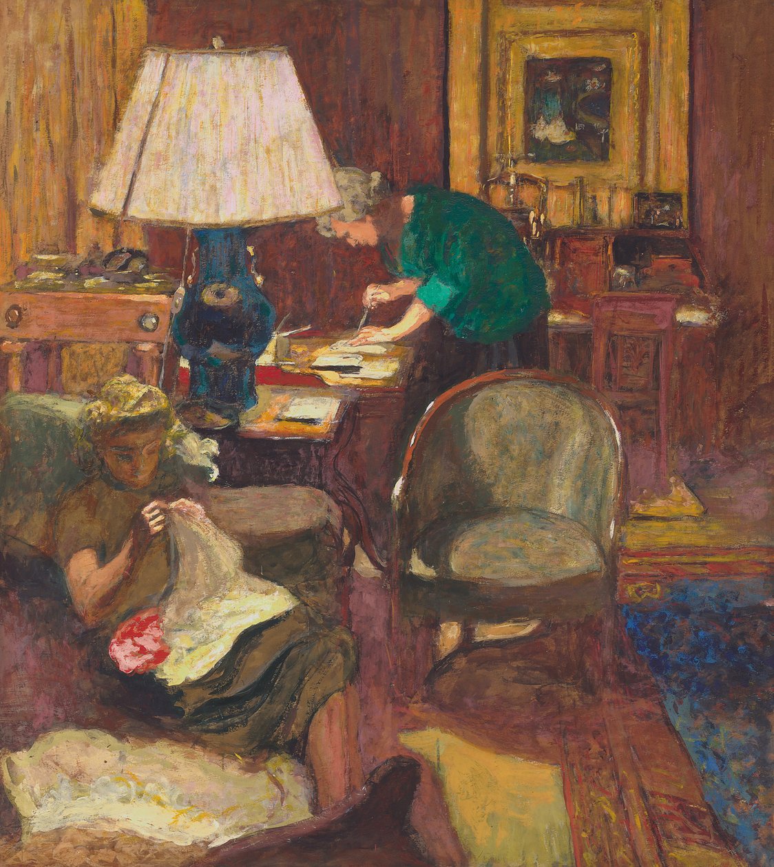 Bokbinderi; Bindningen, c.1934 av Edouard Vuillard