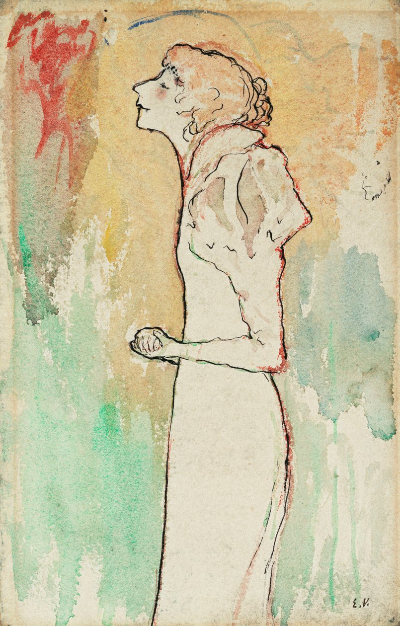 Sångare, ca 1891-92 av Edouard Vuillard