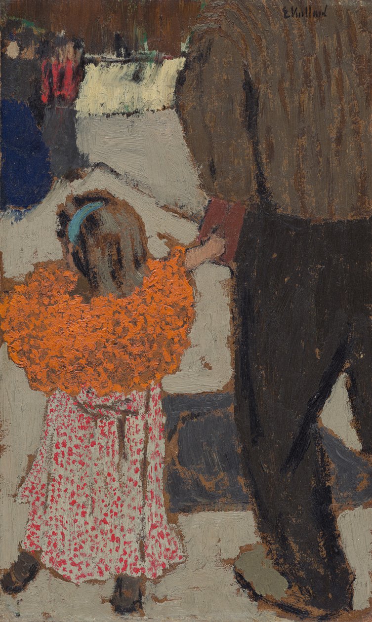 Kind mit rotem Schal av Edouard Vuillard