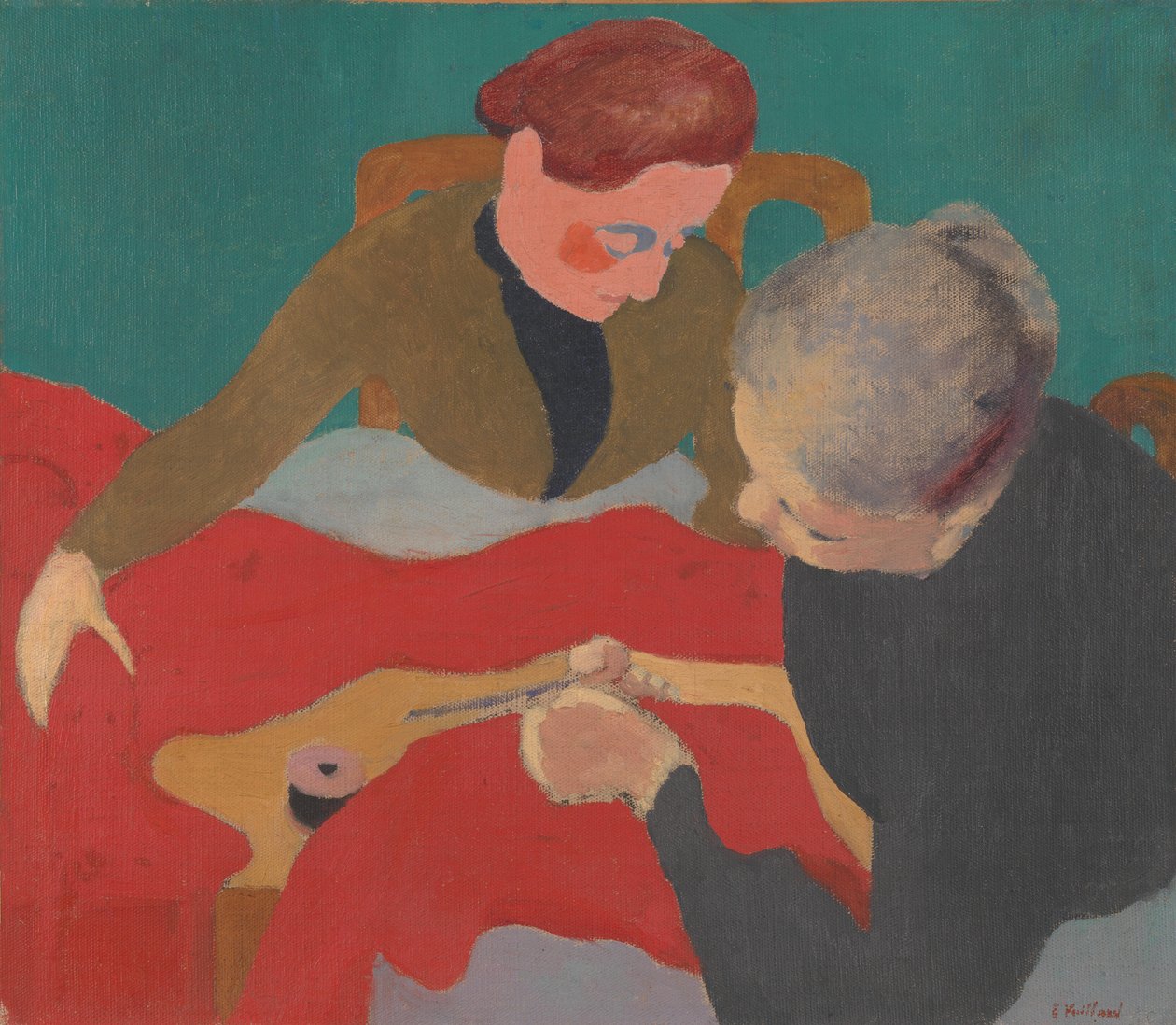 Sömmare, 1890-tal av Edouard Vuillard