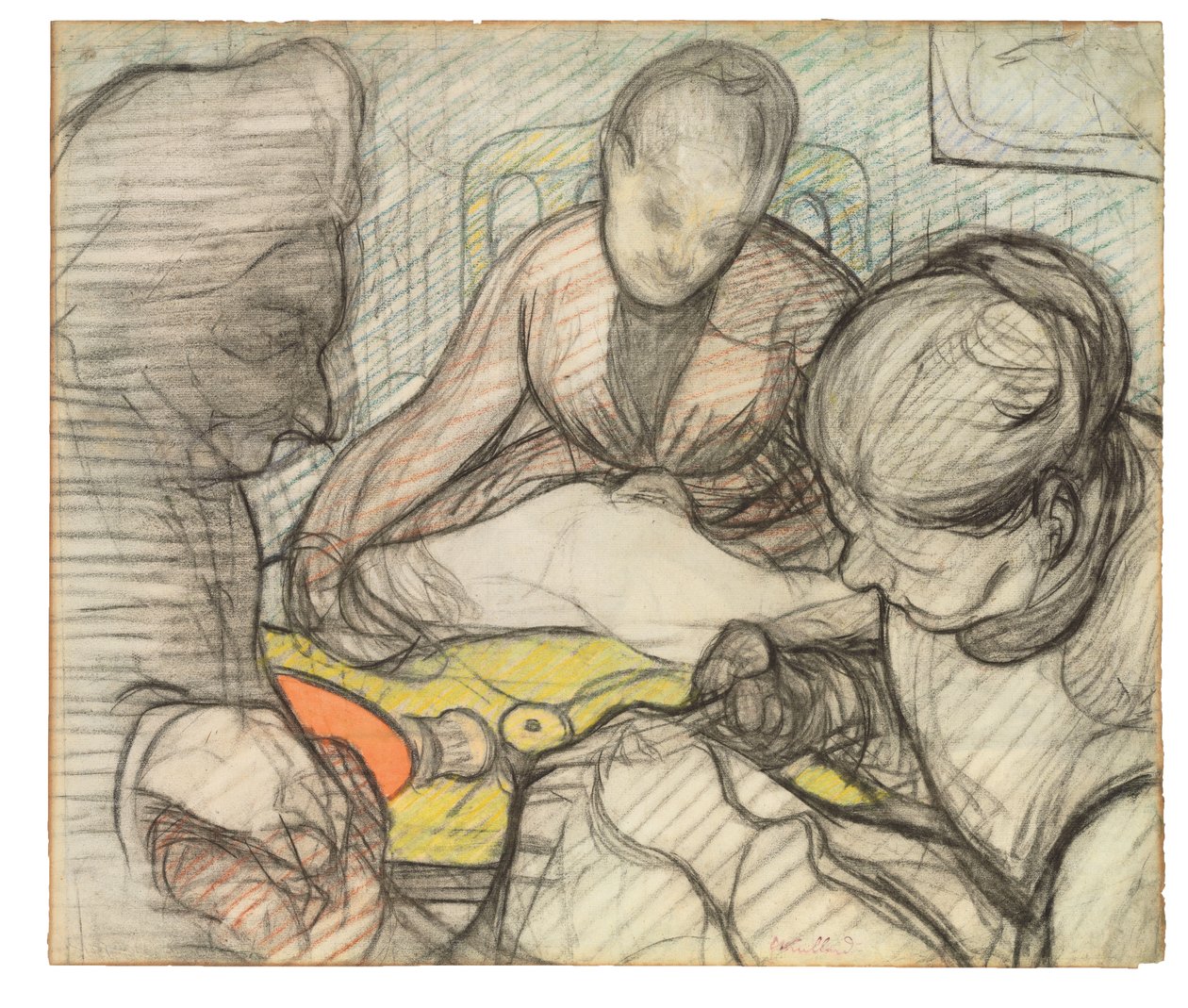 Studie för Sömmerskorna, 1890 av Edouard Vuillard