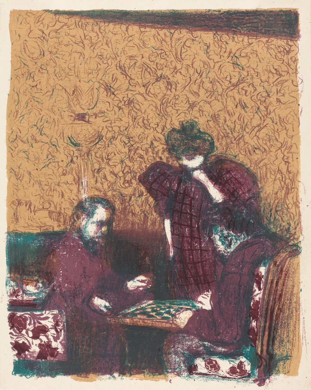 Dame-Spiel av Edouard Vuillard
