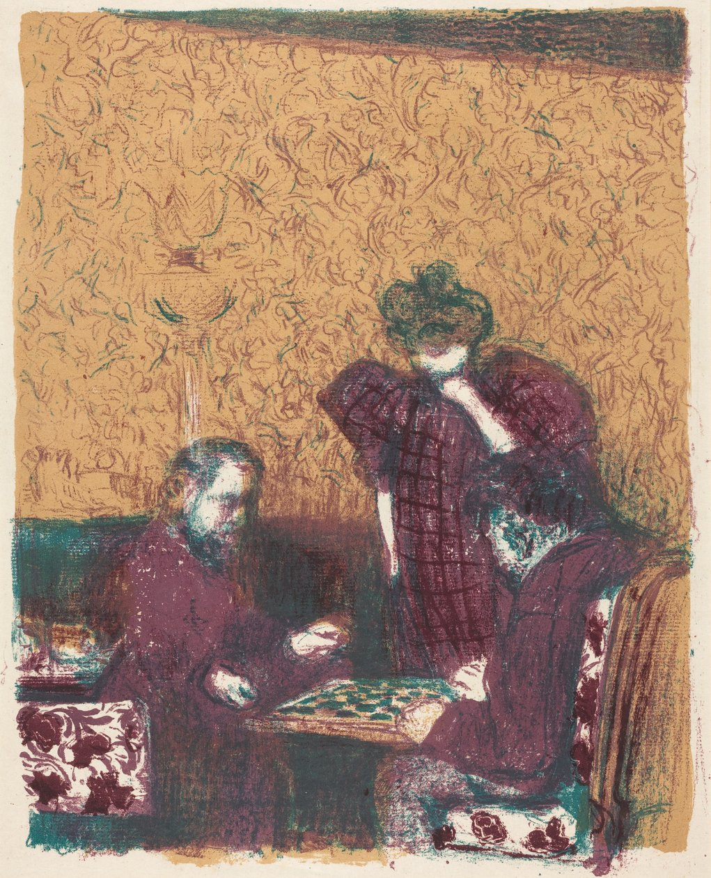 Das Damespiel av Edouard Vuillard