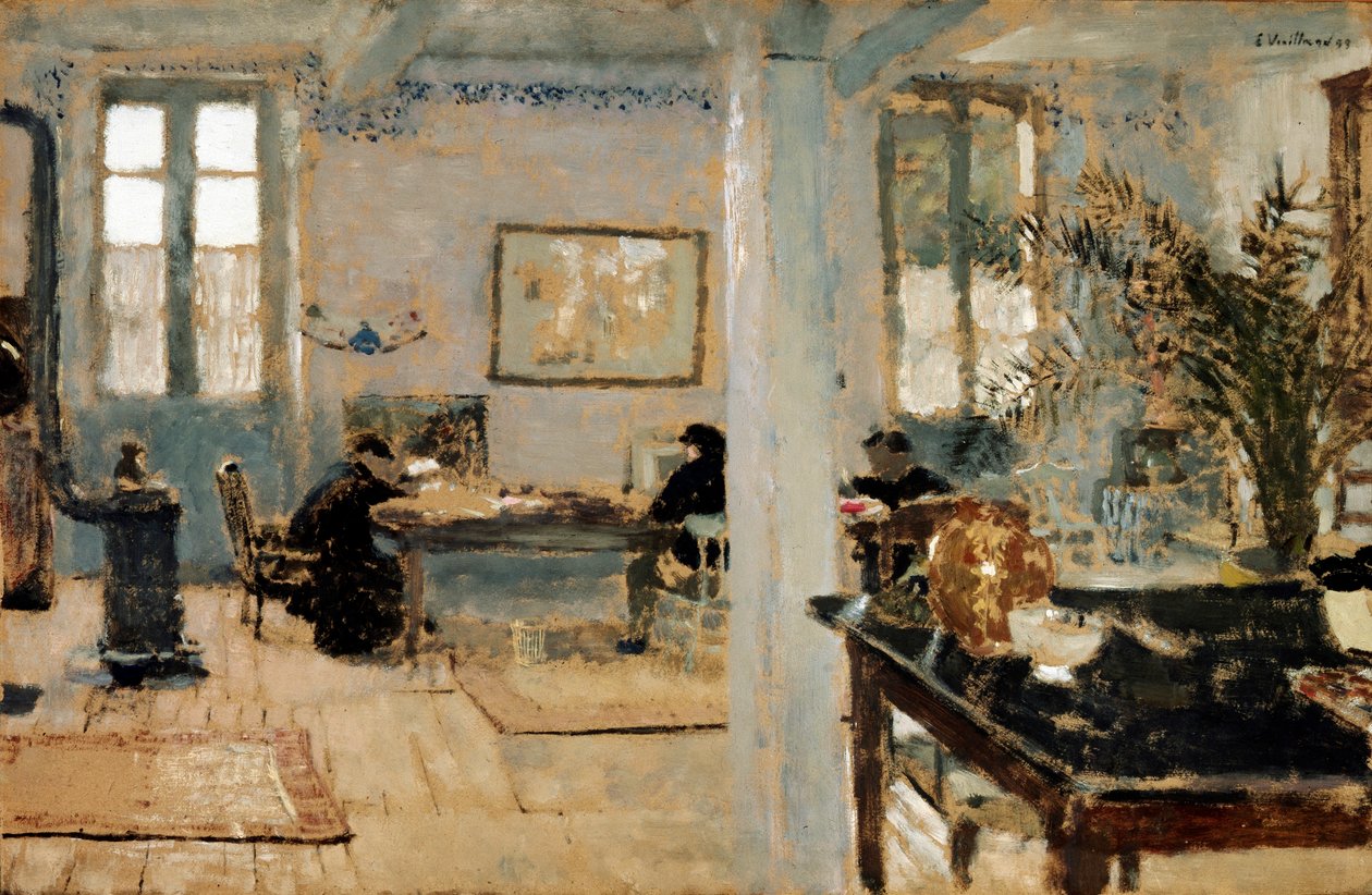 I ett rum, 1899. av Edouard Vuillard