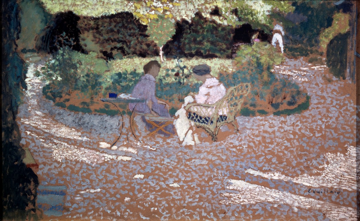 I trädgården, 1895-1898. av Edouard Vuillard